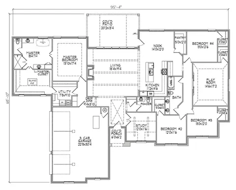Floorplan - 103 E 165th Pl S, Glenpool, OK 74033 photo 1 of 1