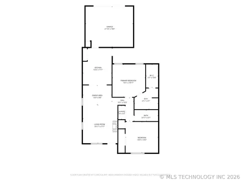 Floorplan - 8401 E 74th Pl, Tulsa, OK 74133 photo 1 of 1