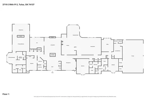 Floorplan - 3719 E 99th Pl S, Tulsa, OK 74137 photo 1 of 1
