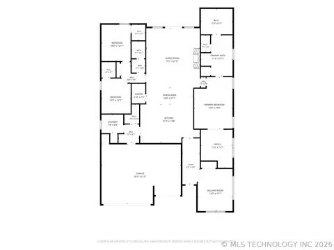 Floorplan - 7112 E Queens St, Broken Arrow, OK 74014 photo 1 of 1