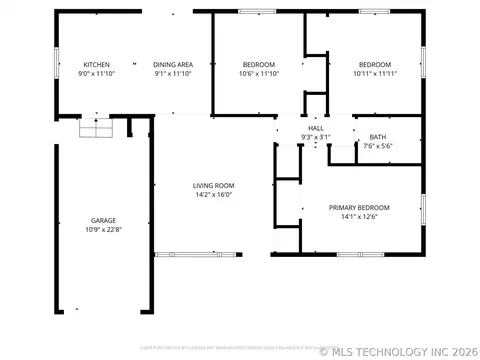 Floorplan - 8943 E Marshall Pl, Tulsa, OK 74115 photo 1 of 1