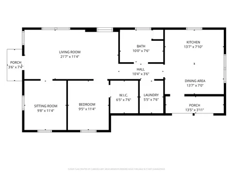 Floorplan - 608 W Coleman, Colbert, OK 74733 photo 1 of 1