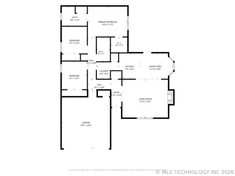 Floorplan - 474 E 142nd Pl, Glenpool, OK 74033 photo 1 of 1