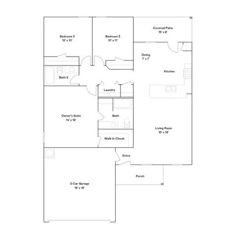 Floorplan - 1600 E Ithaca St, Broken Arrow, OK 74012 photo 1 of 1