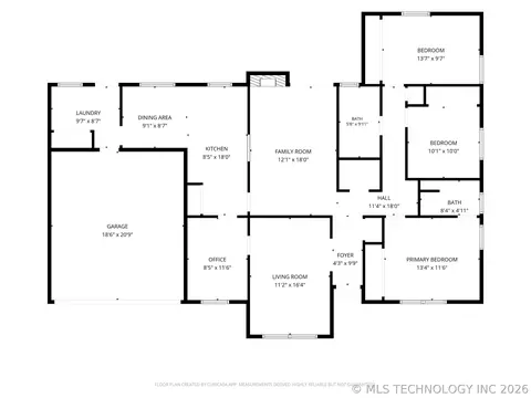 Floorplan - 6619 E 57th St, Tulsa, OK 74145 photo 1 of 1