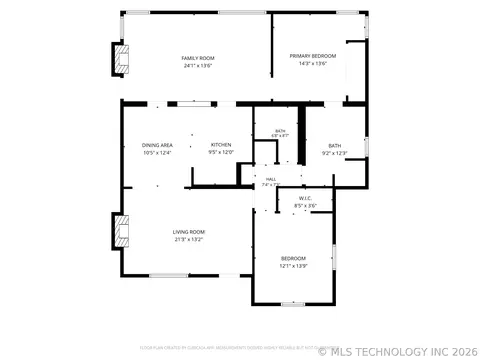 Floorplan - 2617 E 2nd St, Tulsa, OK 74104 photo 1 of 1