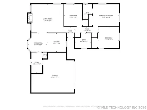 Floorplan - 9021 E 56th St, Tulsa, OK 74145 photo 1 of 1