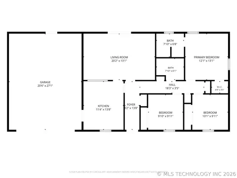Floorplan - 1509 Lahoma, Pryor, OK 74361 photo 1 of 1