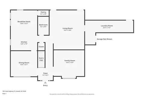 Floorplan - 7901 N Highway 72, Haskell, OK 74436 photo 1 of 2