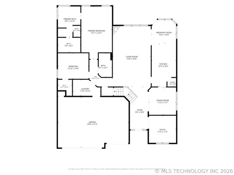 Floorplan - 7407 E Galveston Pl, Broken Arrow, OK 74014 photo 2 of 3