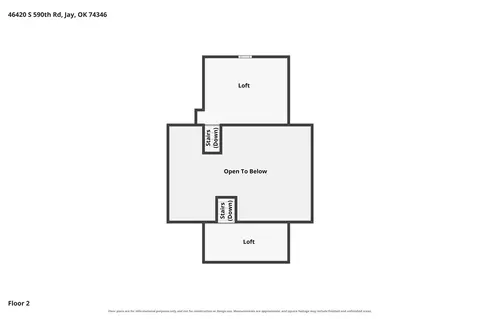 Floorplan - 46420 S 590 Rd, Jay, OK 74346 photo 3 of 5