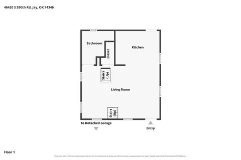 Floorplan - 46420 S 590 Rd, Jay, OK 74346 photo 2 of 5