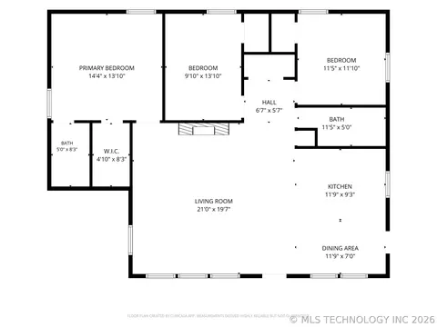 Floorplan - 5321 Tecumseh St, Tulsa, OK 74115 photo 1 of 1