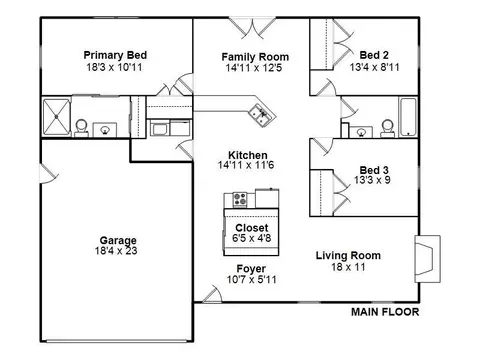 Floorplan - 7808 Hunt Rd, Springfield, IL 62712 photo 1 of 1