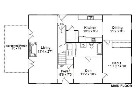 Floorplan - 1518 N 3rd St, Springfield, IL 62702 photo 1 of 3