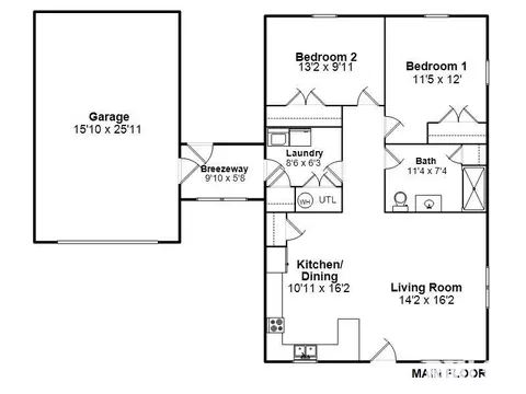 Floorplan - 100 Lakebrook Ct, Springfield, IL 62702 photo 1 of 1