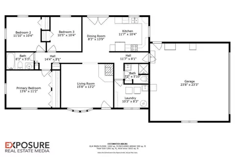 Floorplan - 406 S Main St, Ohlman, IL 62076 photo 1 of 1