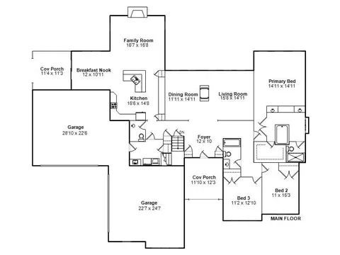 Floorplan - 237 Manor Hill Dr, Chatham, IL 62629 photo 1 of 2