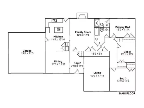 Floorplan - 817 Kenyon Dr, Springfield, IL 62704 photo 1 of 1