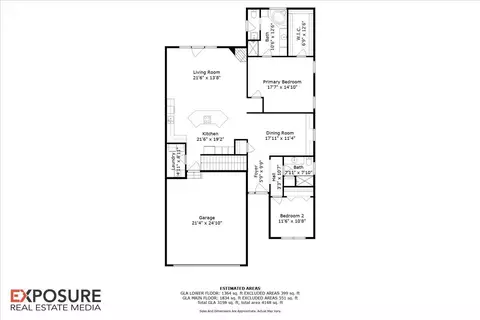 Floorplan - 4306 Castle Pines Dr, Springfield, IL 62711 photo 3 of 3