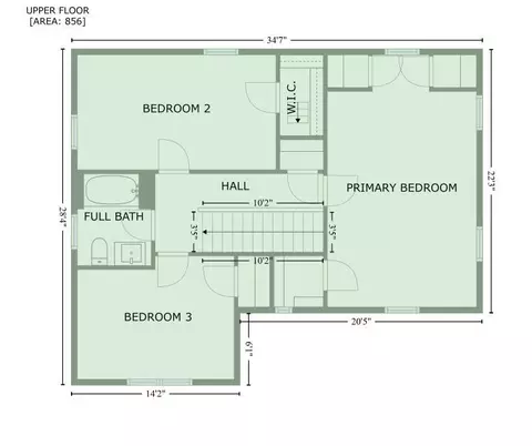 Floorplan - 1820 Noble Ave, Springfield, IL 62704 photo 7 of 7