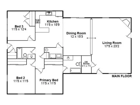 Floorplan - 415 E Spruce St, Chatham, IL 62629 photo 1 of 1