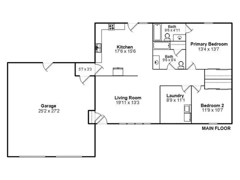 Floorplan - 14358 Prairie Trl, Athens, IL 62613 photo 1 of 1