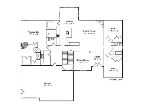 Floorplan - 4509 Lynhurst Rd, Springfield, IL 62711 photo 1 of 2