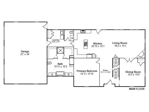 Floorplan - 4704 Foxhall Ln, Springfield, IL 62711 photo 1 of 3