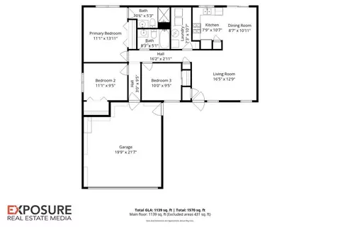 Floorplan - 216 N Durkin Dr, Springfield, IL 62702 photo 1 of 1