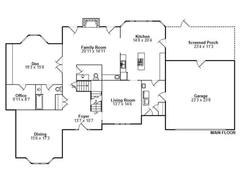 Floorplan - 2000 Oak Creek Rd, Springfield, IL 62704 photo 1 of 3