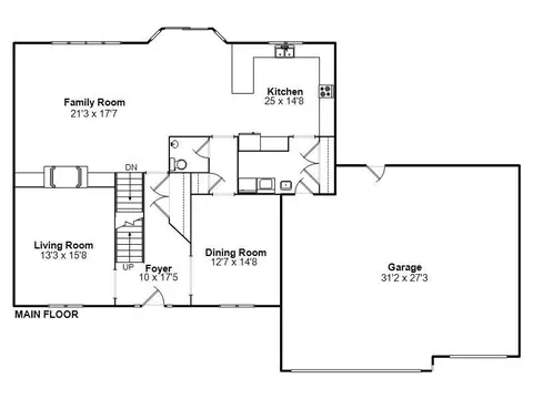 Floorplan - 3924 Surry Place Ln, Springfield, IL 62711 photo 1 of 3