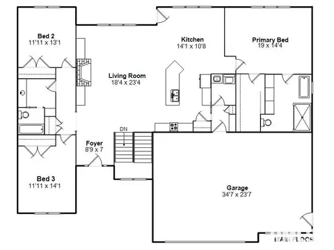 Floorplan - 3700 Crystal Spring Dr, Springfield, IL 62711 photo 1 of 2