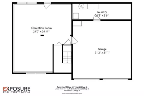 Floorplan - 2308 Tamaroa Trl, Springfield, IL 62702 photo 2 of 3