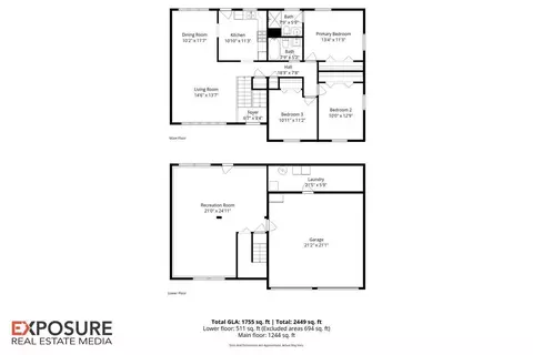 Floorplan - 2308 Tamaroa Trl, Springfield, IL 62702 photo 3 of 3