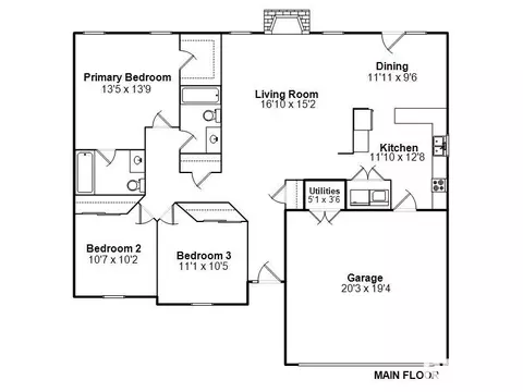 Floorplan - 801 Oakbrook Ave, Chatham, IL 62629 photo 1 of 1