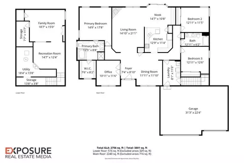 Floorplan - 2601 Chicory Dr, Springfield, IL 62711 photo 1 of 5