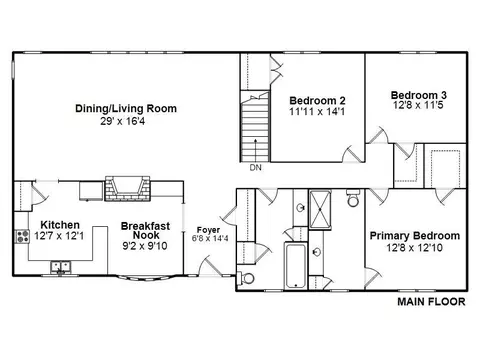 Floorplan - 890 Roanoke Dr, Springfield, IL 62702 photo 1 of 2