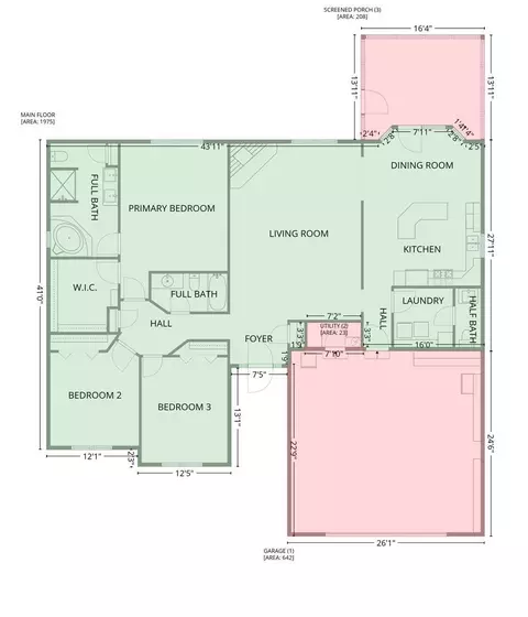 Floorplan - 225 Appomattox Dr, Springfield, IL 62711 photo 2 of 2
