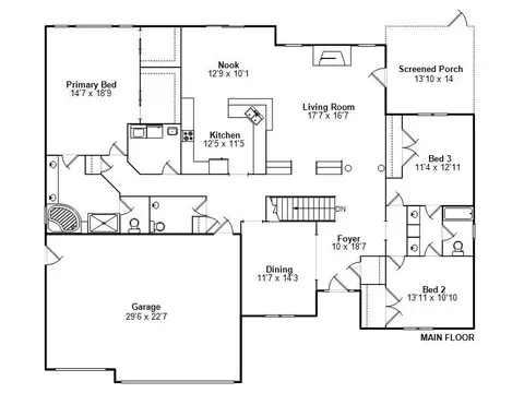 Floorplan - 4821 Key West Ln, Springfield, IL 62711 photo 1 of 2