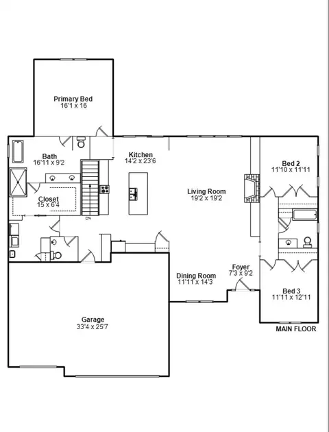 Floorplan - 2004 Bent Creek Rd, Springfield, IL 62711 photo 1 of 2