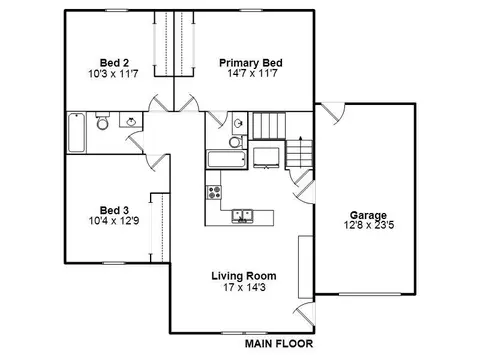 Floorplan - 521 Herndon St, Springfield, IL 62702 photo 1 of 2