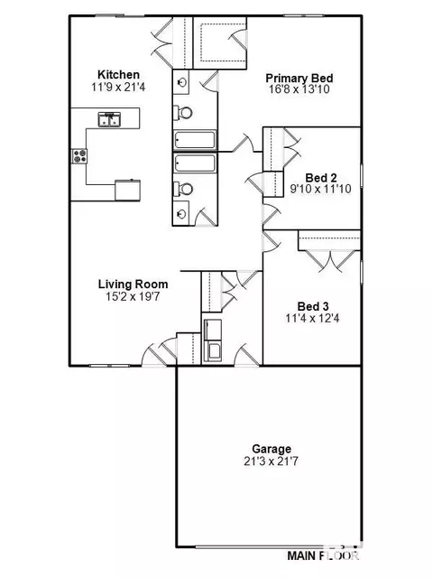 Floorplan - 3813 Sugar Loaf Dr, Springfield, IL 62711 photo 1 of 1