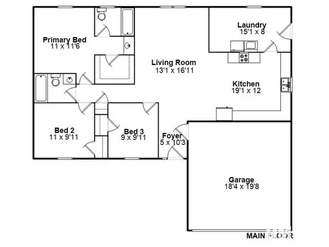 Floorplan - 317 E Kimble St, Springfield, IL 62703 photo 1 of 1