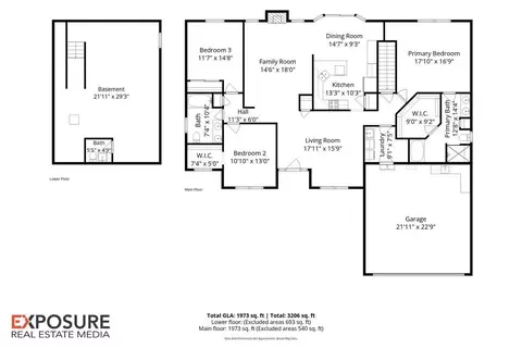 Floorplan - 3904 Huxley Dr, Springfield, IL 62711 photo 1 of 5