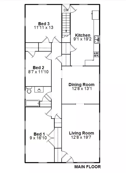 Floorplan - 3232 S 3rd St, Springfield, IL 62703 photo 1 of 2