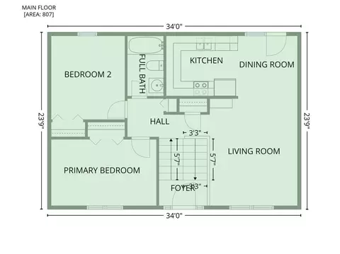 Floorplan - 3028 Sutherland Rd, Springfield, IL 62702 photo 5 of 5