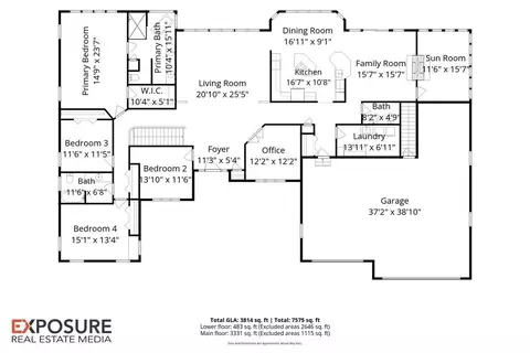 Floorplan - 3620 Melissa Dr, Springfield, IL 62711 photo 1 of 2