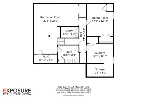 Floorplan - 408 Golf Rd, Springfield, IL 62704 photo 2 of 4