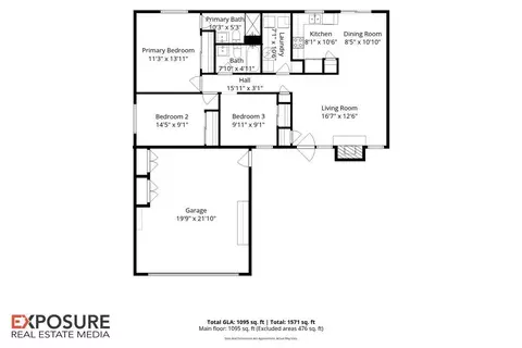 Floorplan - 10 Hollybrook Dr, Springfield, IL 62702 photo 1 of 2